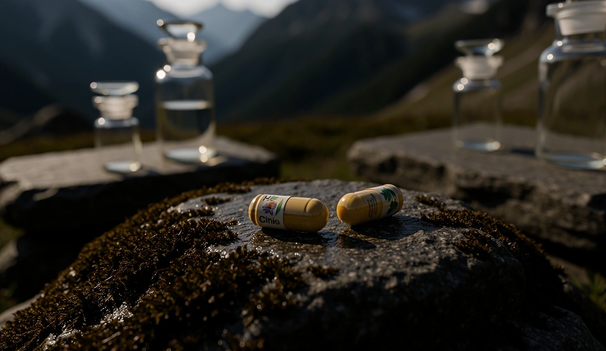 Slovenian Alpine flora and stone